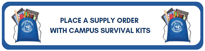 Place a supply order with campus survival kits